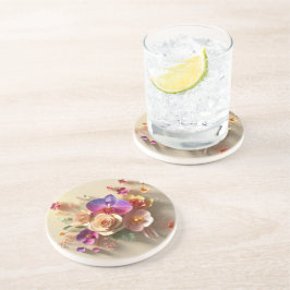 Posavasos Tarjeta de saludo 3D Primavera Blossoms - Rosas vi