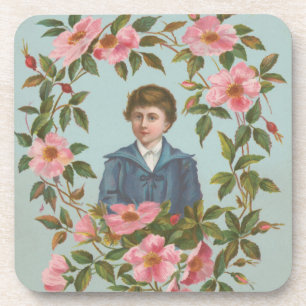 Posavasos Tarjeta de San Valentín alemana antigua kitsch, 18