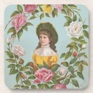 Posavasos Tarjeta del Día de San Valentín alemana vintage ki