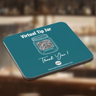 Posavasos Tarjeta virtual de propinas, aplicación de pago co