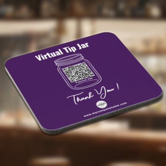 Posavasos Tarjeta virtual de propinas, aplicación de pago co