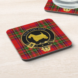 Posavasos Tartan del blasón del clan Terrier escocés
