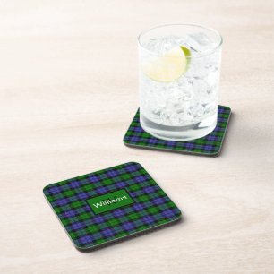 Posavasos Tartan Plaid de Scottish Black Watch