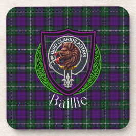 Posavasos Tartan y Cresta del Clan Escocés Baillie
