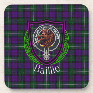 Posavasos Tartan y Cresta del Clan Escocés Baillie