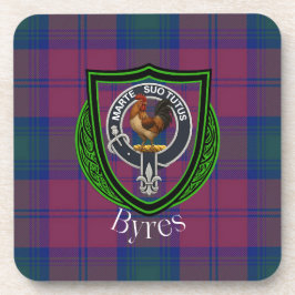 Posavasos Tartan y Cresta del Clan Escocés Byres
