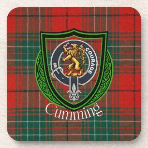 Posavasos Tartan y Cresta del Clan Escocés Cumming