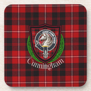 Posavasos Tartan y Cresta del Clan Escocés Cunningham