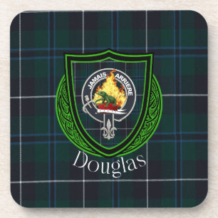 Posavasos Tartan y Cresta del Clan Escocés Douglas