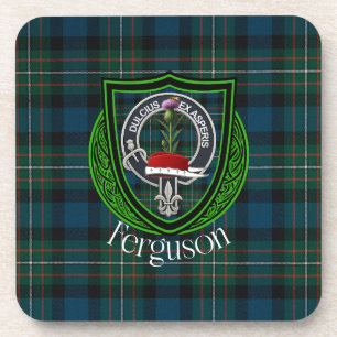 Posavasos Tartan y Cresta del Clan Escocés Ferguson