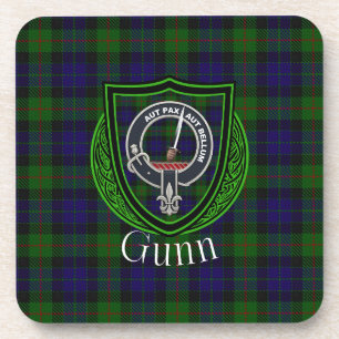 Posavasos Tartan y Cresta del Clan Escocés Gunn