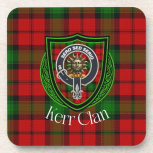 Posavasos Tartan y Cresta del Clan Escocés Kerr