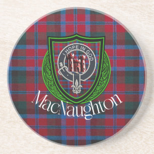 Posavasos Tartán y Cresta del Clan Escocés MacNaughton
