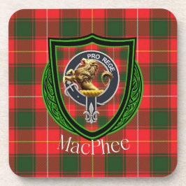 Posavasos Tartan y Cresta del Clan Escocés MacPhee