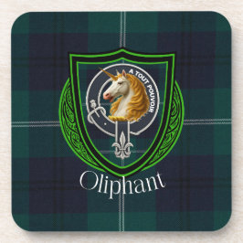 Posavasos Tartan y Cresta del Clan Escocés Oliphant