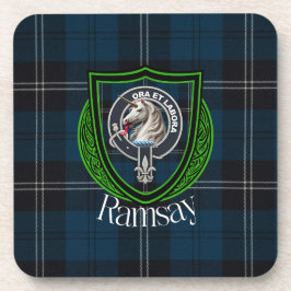Posavasos Tartan y Cresta del Clan Escocés Ramsay