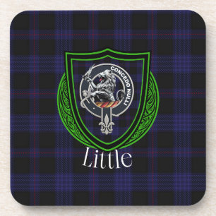 Posavasos Tartan y Cresta del Clan Pequeño Escocés