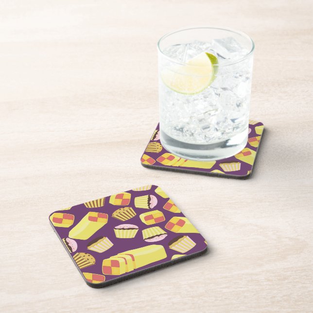 Posavasos Tartas Vintage Patrón (Lado Derecho)