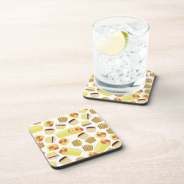 Posavasos Tartas Vintage Patrón (Lado Derecho)