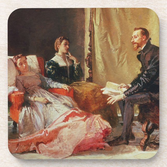 Posavasos Tasso y Elenora D'Este (Frente)