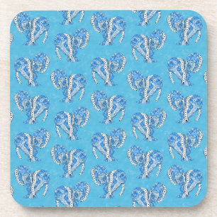 Posavasos Tatuaje tribal Manatees Ocean Blue