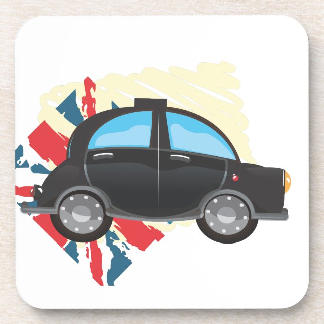 Posavasos taxi negro (Frente)