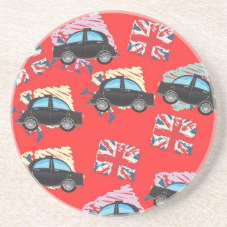 Posavasos taxi negro
