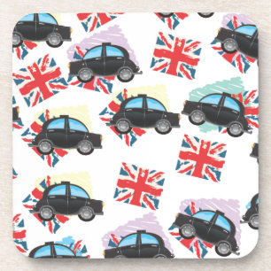 Posavasos taxi negro