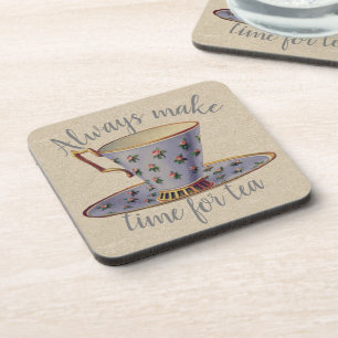 Posavasos Taza de té vintage para la hora del té