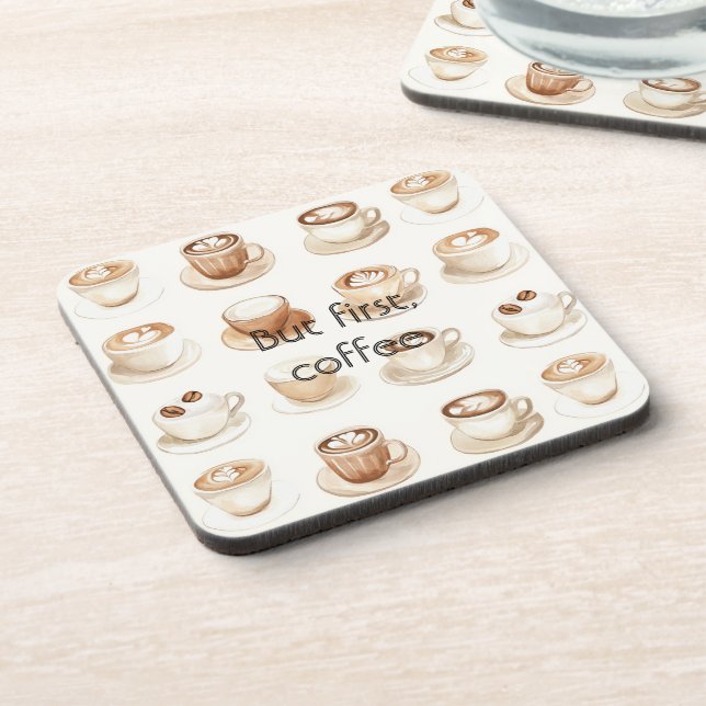Posavasos Tazas de café con crema (Lado Izquierdo)