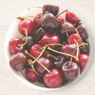 Posavasos tazón de cerezas