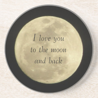 Posavasos Te amo a la luna y a los prácticos de costa
