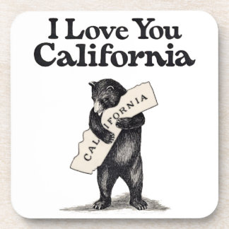 Posavasos Te amo abrazo de oso de California