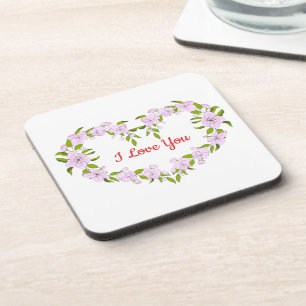 Posavasos Te amo flores lindas