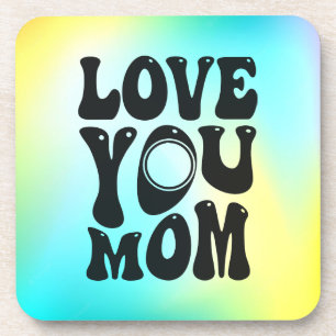 Posavasos Te amo, mamá, diseño del Día de la Madre-51727