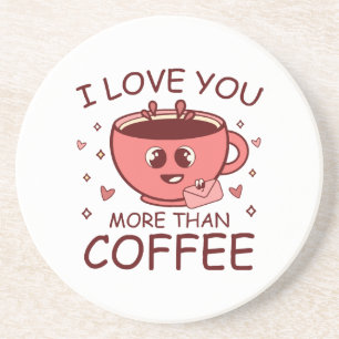 Posavasos Te amo más que al café