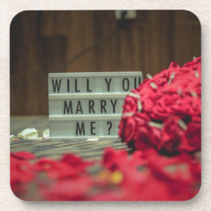 Posavasos ¿Te Casarás Conmigo? Propuesta de Matrimonio