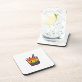 Posavasos Té de burbuja arcoiris LGBTQ+ Orgullo