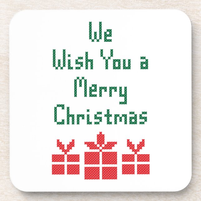 Posavasos Te deseamos una Feliz Navidad (Frente)