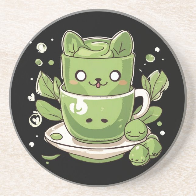 Posavasos té verde matcha (Frente)