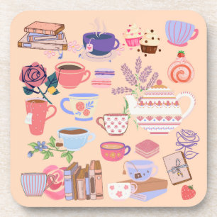 Posavasos Té Y Libros