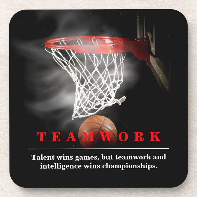 Posavasos Teamwork Basketball Motivational Inspirational (Frente)