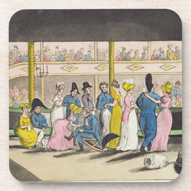 Posavasos Teatro de Plymouth, placa 'de las aventuras de (Frente)