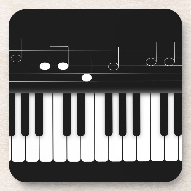 Posavasos Teclado de piano (Frente)