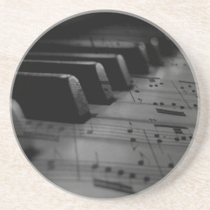 Posavasos Teclas de piano de música