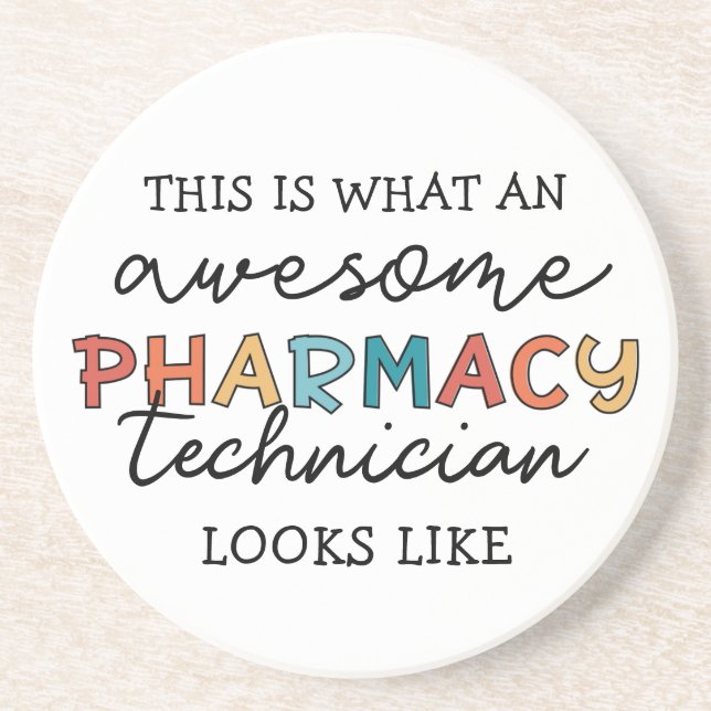 Posavasos Técnico de farmacia Impresionante Farmacia Funny (Frente)