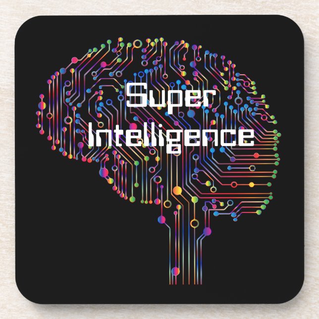 Posavasos Tecnología de Super Inteligencia (Frente)