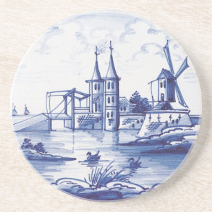 Posavasos Teja azul tradicional holandesa