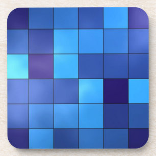 Posavasos tejas azules