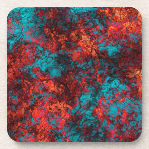 Posavasos Tejido azul oscuro texturado granito de mármol ant